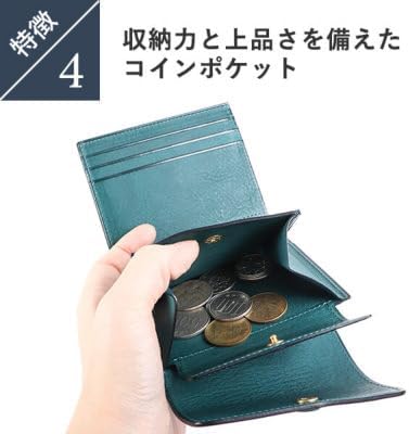 Amazon | [Sinleathers]財布 二つ折り財布 小銭入れ付き財布 本革