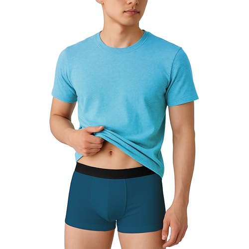 Image of HK47 Men Underwear Pack, Ice Silk Stretchable Breathable Trunks, Regular Fit Men's Brief, Anti Bacterial Quick Dry Innerwear for Men