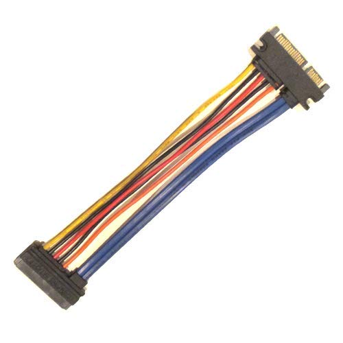 Cable Extensión SATA 22 Pin Macho a Hembra 8 Pulgadas