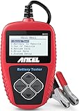 ANCEL BA101 Testeur de Batterie Auto Professionnel 12 V 100-2000 CCA 30AH-220AH Automobile Test Alternateur Analyseur Numérique Outil de Test de Batterie AGM,Gel,EFP pour Voiture/Bateau/Moto
