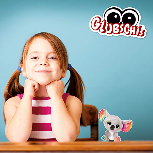 NICI Glubschis: Das Original – Koala Miss Crayon 15 cm – Kuscheltier mit großen Augen – Flauschiges Plüschtier mit Glitzeraugen – Schmusetier für Kuscheltierliebhaber – 46319