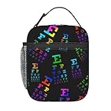 QIOEURYU Lunchtasche Isoliert Snellen Chart Augenchirurg Optiker Optiker Isoliert für Frauen Tragbarer Kühler Thermal Bento Box für Campen,Picknick,Büro Schule,Reisen