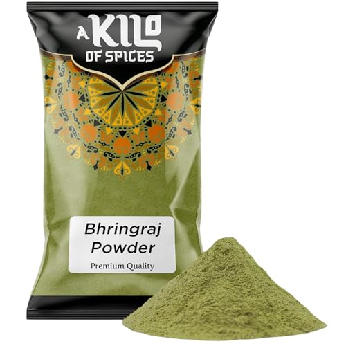 Poudre Bhringraj 1 kg : aide à prévenir la perte et nourrit le cuir chevelu