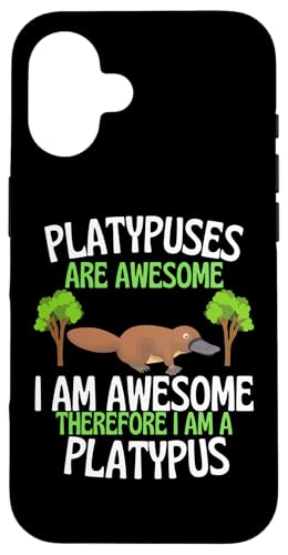Platypuses Are Awesome 面白くてかわいいカモノ愛好家 スマホケース iPhone 16 用