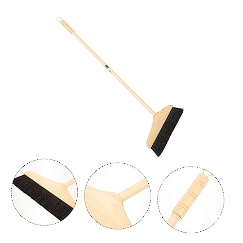 Anneome Pferdehaar Besen Langem Griff Robuster Haushaltsbesen für Böden und Teppiche Antistatische Borsten für Effektive Staubaufnahme Geeignet für Oberflächen – Bild 5