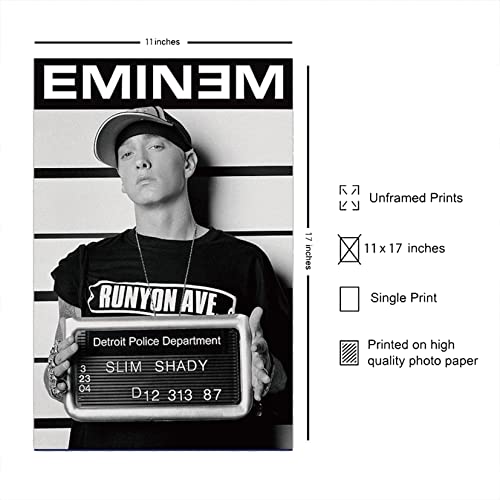 XIHOO Eminem (Mugshot) Poster Frameless Gift 12 x 18 inch(30cm x 46cm)-S-193…
