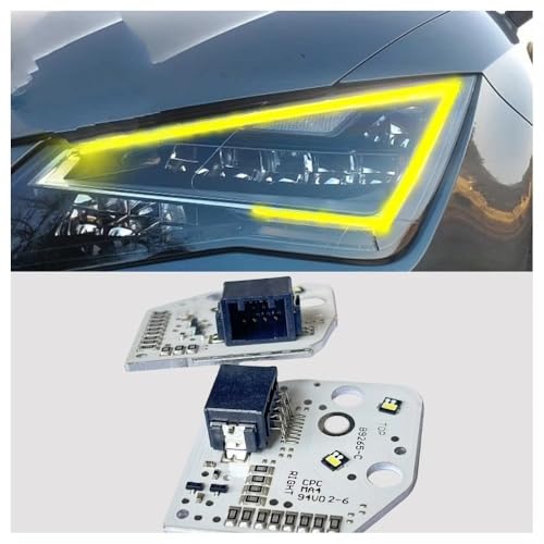 Módulo de Luces diurnas DRL Amarillas Seat León Cupra 2013 2014 2015 2016 4