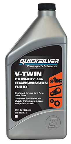 Quicksilver 8M0175742 V-Twin Primary Chaincase and Transmission Fluid 1 Quart