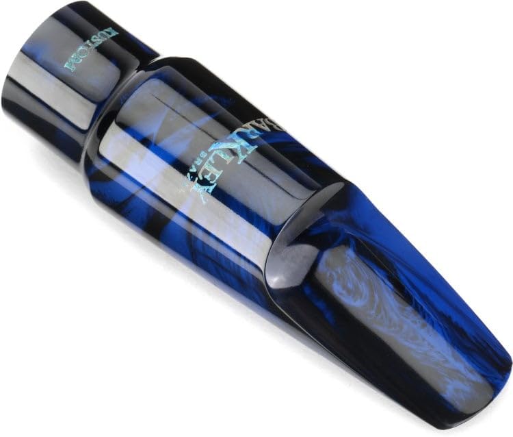 Barkley Pop Kustom Alto Saxophone Mouthpiece - 7, Blue/Black