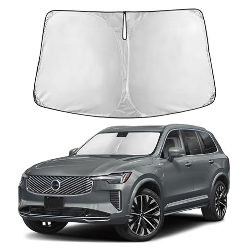 Image of Autovir Windshield Sun Shade Fit for 2016-2024 2025 2026 Volvo XC90 | Sunshade, Front Car Window Shades Sun Visor, Blocks UV Rays & Heat, Car Accessories