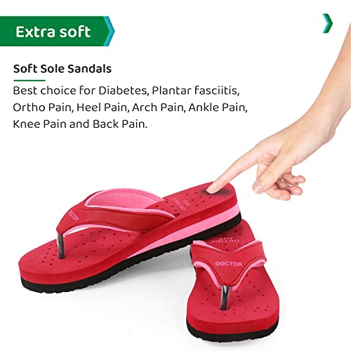 Image of ORTHO JOY Doctor Orthopedic Soft Slippers For Ladies Daily Use /mcr chappals for women /ortho slippers women