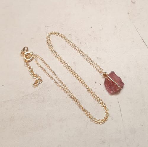 Collier argent doré et tourmaline rose, le cadeau idéal à offrir