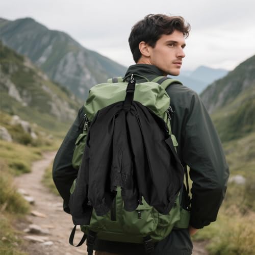 Gepäckriemen 4 Stück Luggage Straps Verstellbare Gepäckgurte für Koffer, Taschen, Jacken & Decken – Mit Federclip für Sicheren Halt – Reisezubehör (Schwarz)
