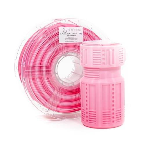 Cookiecad Pink Ombre (Hot Pink -> Pale Pink Rainbow Transition) PLA 3D Printer Filament 1.75mm 1kg