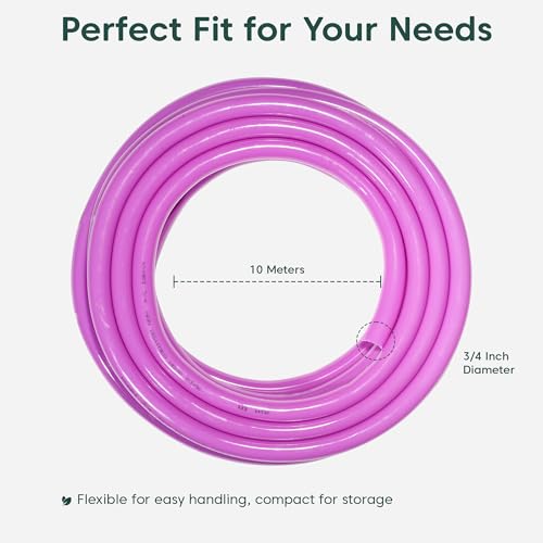 Image of Kyari Garden Hose Pipe Non-Braided 10 Meter 3 /4 Inch Without Clamps - Heavy-Duty Flexible PVC Water Pipe for Home Garden, Plants, Car Wash, Cooler Filling, Balcony & Outdoor Use