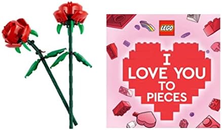LEGO Coffret cadeau Roses 40460 Love Birds 40522 Brickheadz Valentines Bear 40462 + livre I Love You (Roses & I Love You)