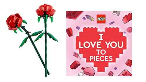 LEGO Coffret cadeau Roses 40460 Love Birds 40522 Brickheadz Valentines Bear 40462 + livre I Love You (Roses & I Love You)