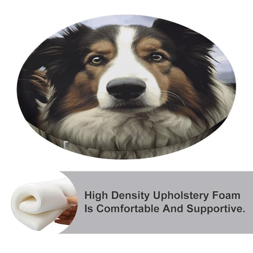 Coussin de sol de méditation rond 39cm en mousse à mémoire de forme