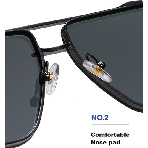 bullabulling Retro Pilot Sunglasses for Womens Mens Large Frame Metal Vintage Sunglasses Pilot4