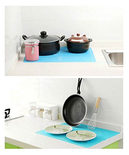 New Jjmg Non-Stick Rolling Silicone Rubber Baking Mat For Cookies, Pasta, Pizza, Cakes And Pastries With Measurements (Pink 20" X 16") #TOP4