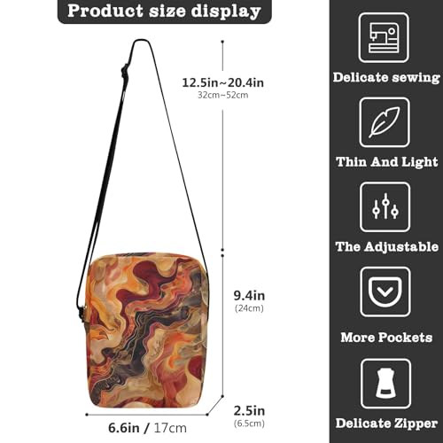 Watercolor messenger bag for women Shoulder Bag For Woman Casual Everyday Purse Adjustable Strap for outdoor sports Outdoor Daily3