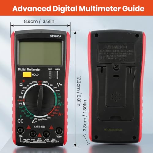 Image of Serplex Digital Multimeter Count AC DC Tester for Home Work