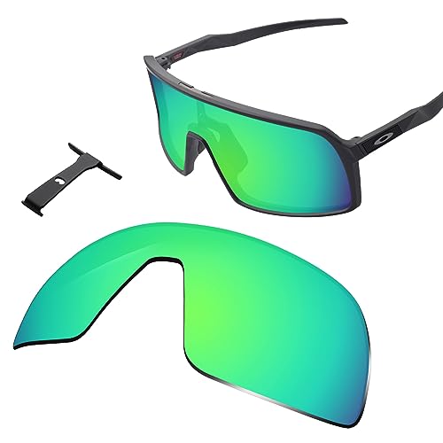 Image of 100% Precise-Fit Replacement Sunglass Lenses & Black Wicket for Oakley Sutro OO9406