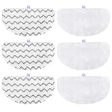 Tidy Monster 6 Pack Steam Mop Replacement Pads Compatible with Bissell Powerfresh Steam Mop 1940 1806 1544 1440 2075A 2685A Series, Part # 5938 & 203-2633, 1606668 & 1606669 (3Plush+3Scrub Plush)