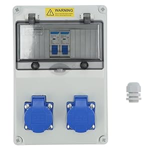 Ejoyous Rozdzielacz Ścienny IP65 16A 2-pozycyjny