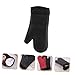 MAGICLULU Long Silicone Mitts Quilted Lining Heat Resistant Oven Gloves for Kitchen Baking Tools Food Service