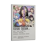 HAUEYQWUEGG Anime Isekai Ojisan Póster Estético Arte de Pared Lienzo Póster Vintage Pintura Decorativa para la Decoración de la Habitación 40 x 60 cm (40 x 60 cm) Estilo de marco