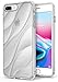 Ringke [Flow] Compatible with Apple iPhone 8 Plus Case, iPhone 7 Plus Case Minimalist Wavy Textured Shock Absorption TPU Form Fitting Lightweight Drop Resistant Protection Design Cover (Clear)