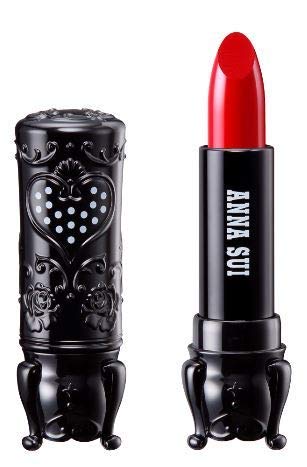ANNA SUI Black Rouge S, Royal Red, Pigmented All-Day Wear Red Lipstick, 3 grams