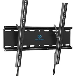 PERLESMITH Tilting TV Wall Mount Bracket Low Profile for Most 23-60 inch LED LCD OLED, Plasma Flat Screen TVs with VESA…