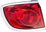 GO-PARTS - for 2008 - 2012 Buick Enclave Rear Tail Light Lamp Assembly / Lens / Cover - Left (Driver) Side Outer Replacement 25954941 GM2804101 2009 2010 2011