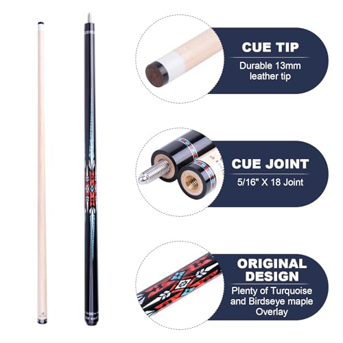 36”/42”/48” Canadian Maple Billiard Short Pool Cues for Tight Places - Image 3