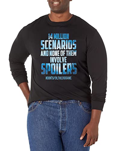 T-Shirt Marvel Quatorze Millions de scénarios Noir XL Grande Taille Tall Homme