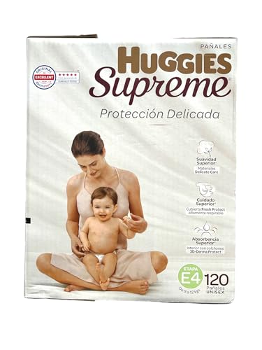 Opiniones de Pañales huggies supreme etapa 4 , listamos los 10 mejores. 5