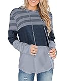 ABYOVRT Mujer Sudadera con Capucha Manga Larga Jerséis Sueltos Sudadera con Estampado la Camiseta Otoño Invierno Mujer Chándal,Z Gris,L