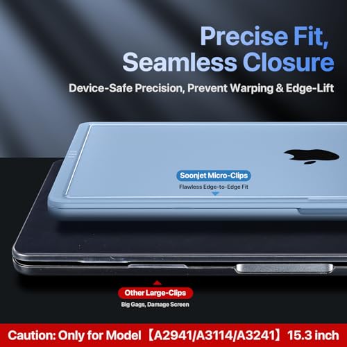 Coque rigide pour MacBook Air 15 finies les fissures avec le bouclier polycarbonate
