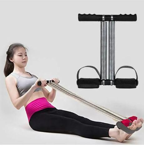 Fitdex Tummy Trimmer, Waist Trimmer, Double Spring Tummy Trimmer, abs Tummy Trimmer Ab Exerciser (Black)-image-40