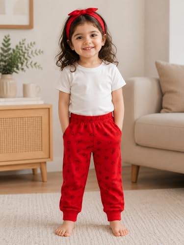 Image of superminis Unisex Baby Cotton Pyjama Set| Elegent Mix Color Printed Bottom Wear for Toddler (Pack of 5)