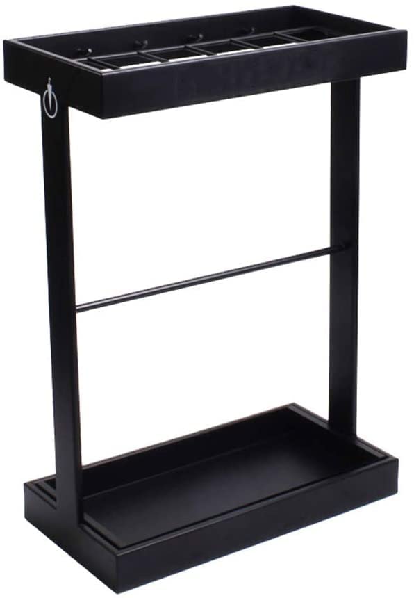 Support de rangement pour parapluies de bureau grand modèle noir