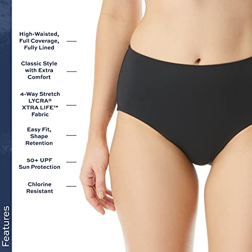 BEACH HOUSE Chloe High Waisted Bikini Bottom — Modest, Full Coverage Swimsuit Bottoms3