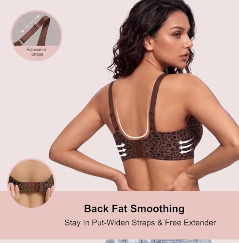 Image of Women's Pure Cotton Blend Lightly Padded Bra (Pack of 3) | Full Coverage Wirefree T-Shirt Bra | Soft Breathable Everyday Bra | Adjustable Straps | Comfortable Multicolor Bra