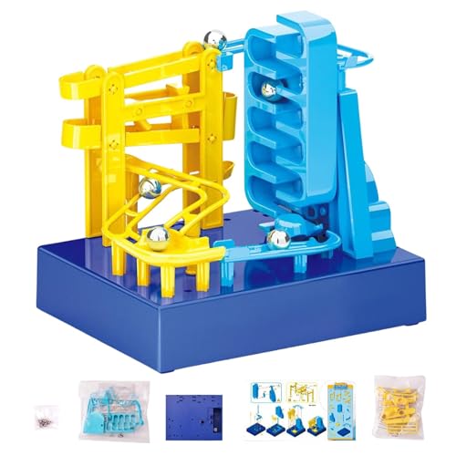 Marble Run Compact - Juego de pista de carreras de mármol | Juguete De Mármol Rush Mármol Rush V Tech, Mármol Carreras Para Juego De Juguetes De Estrellas De Construcción De 3 Años, Fabuloso