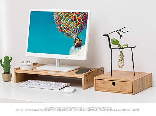 Bamboo Desktop Organiser, Natural Color, 1-Drawer - Image 2