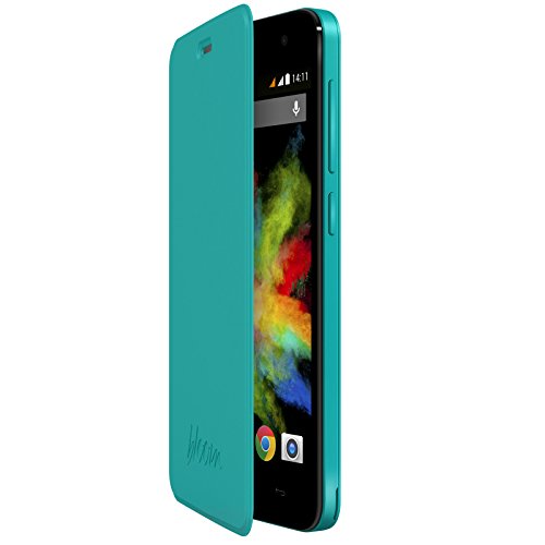 Wiko Etui Folio avec Support Bloom Turquoise