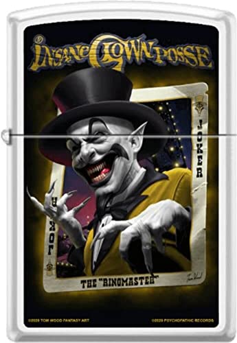 Encendedor Zippo Ringmaster Blanco Mate miniatura 1