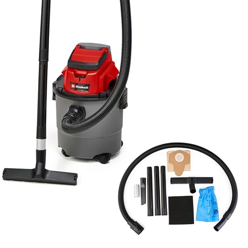 Einhell TC-VC 18/15 Li-Solo Aspiratore solidi e liquidi a batteria Power X-Change (18V, vano 15 L,...